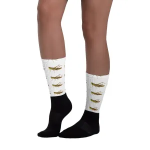 Grasshopper Socks insect bug green boy man girl science