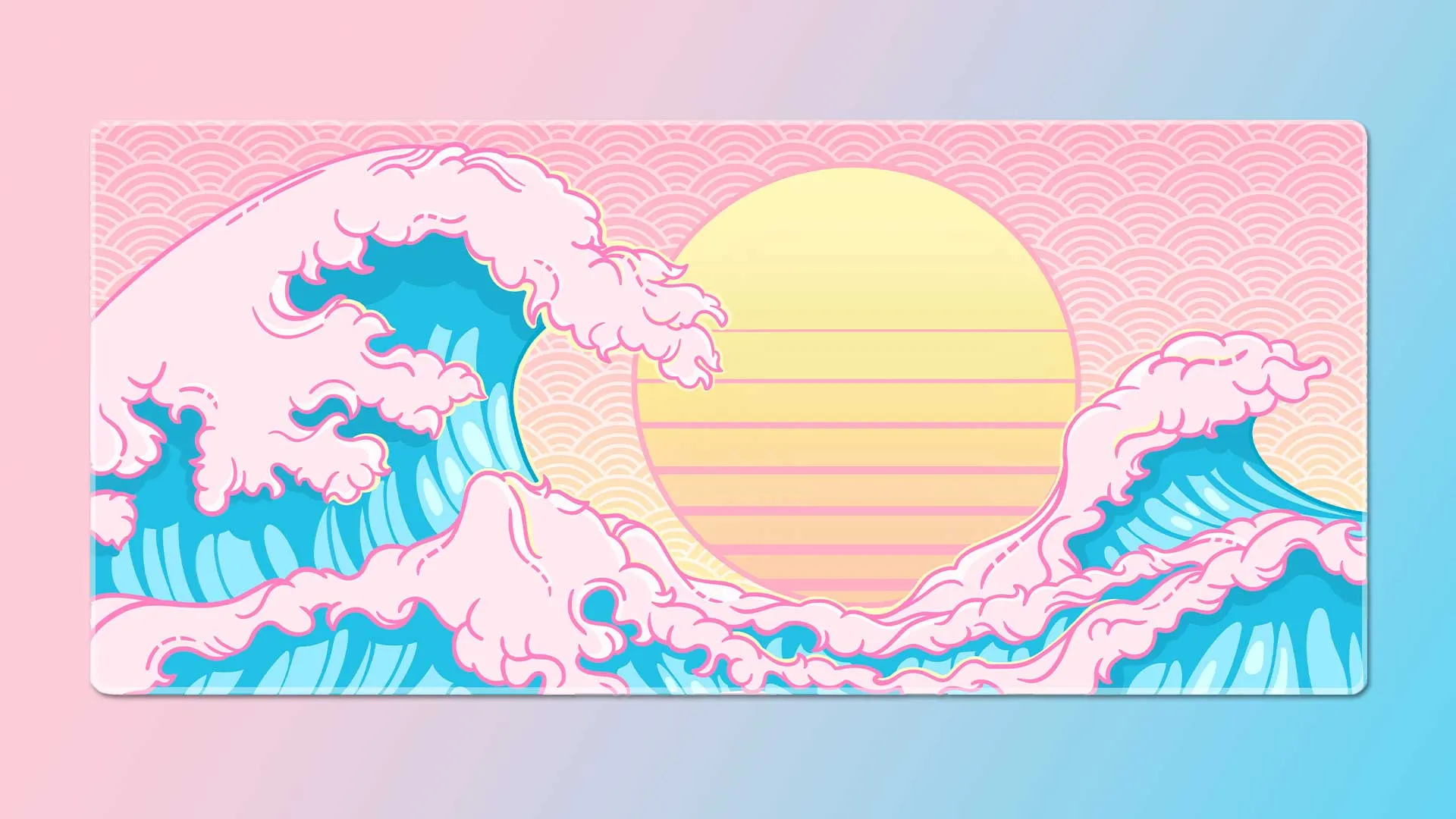 Great Retro Wave Deskmat