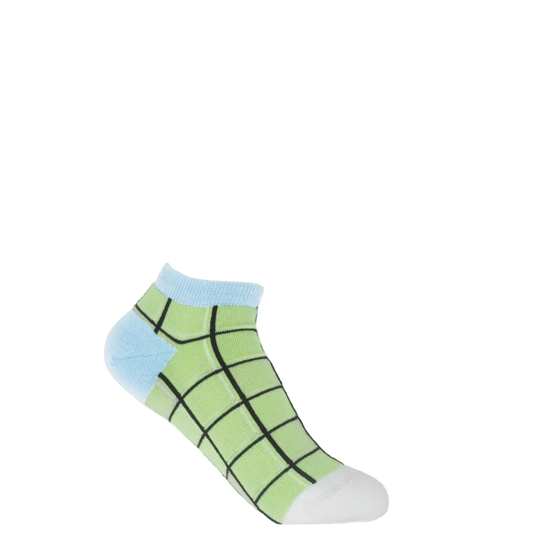 Grid Women's Trainer Socks Bundle - Lime, Pink & Cream