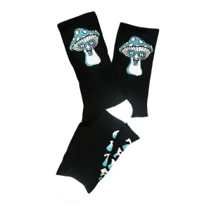 Happy Hour Socks Mushroom Black/White