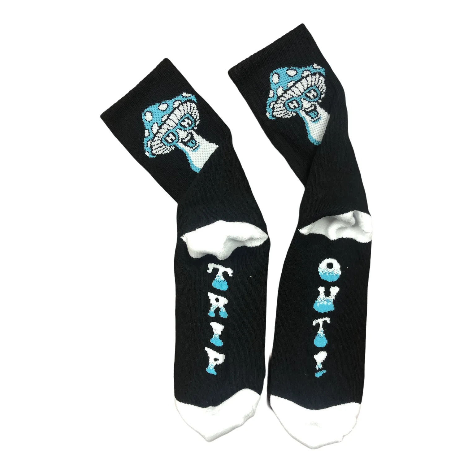 Happy Hour Socks Mushroom Black/White