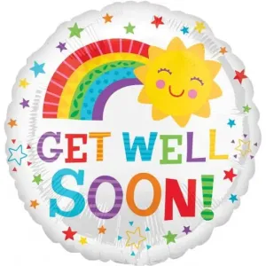 Happy Sun Get Well Soon Foil Balloon