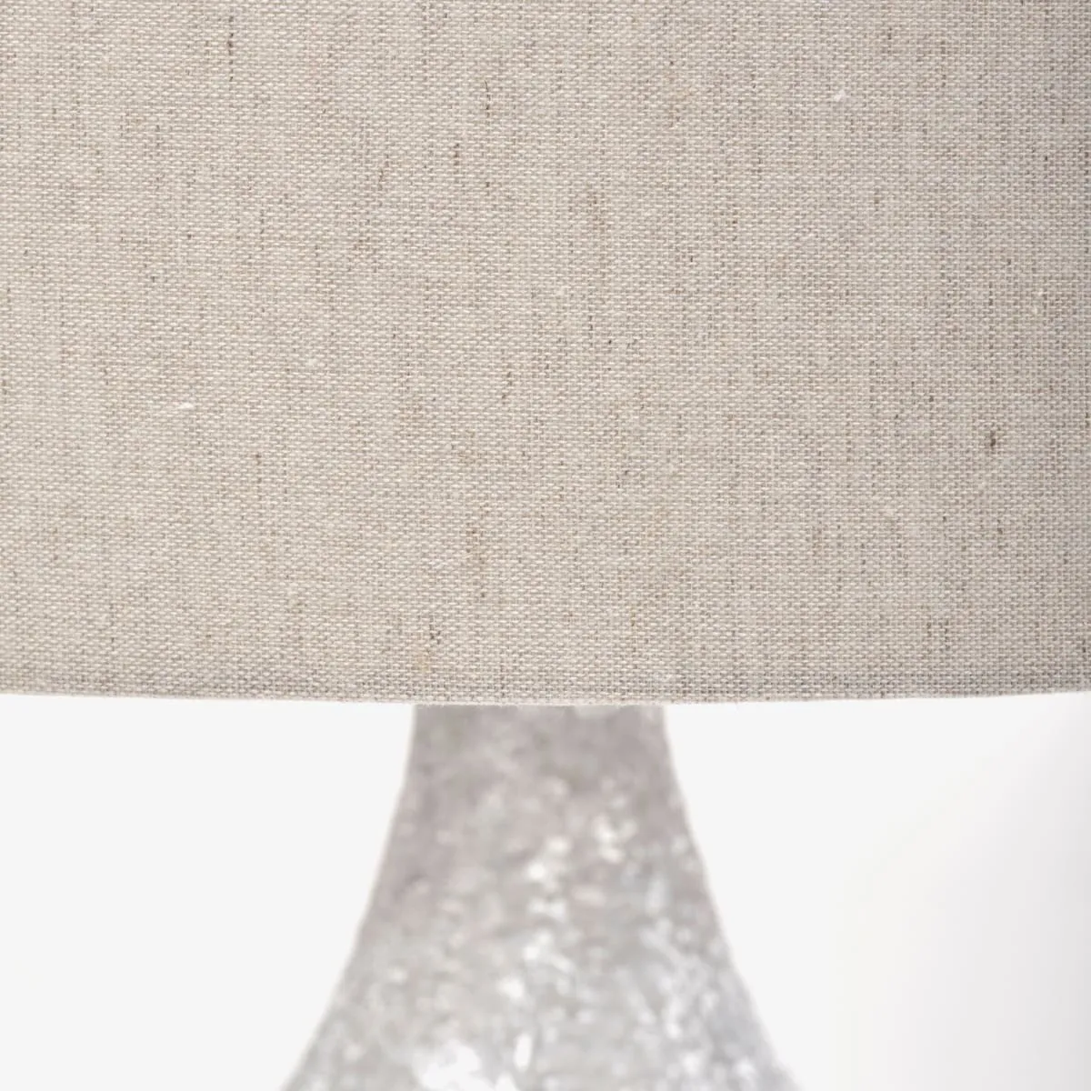 Harlan Table Lamp Gray Concrete | Beige Shade