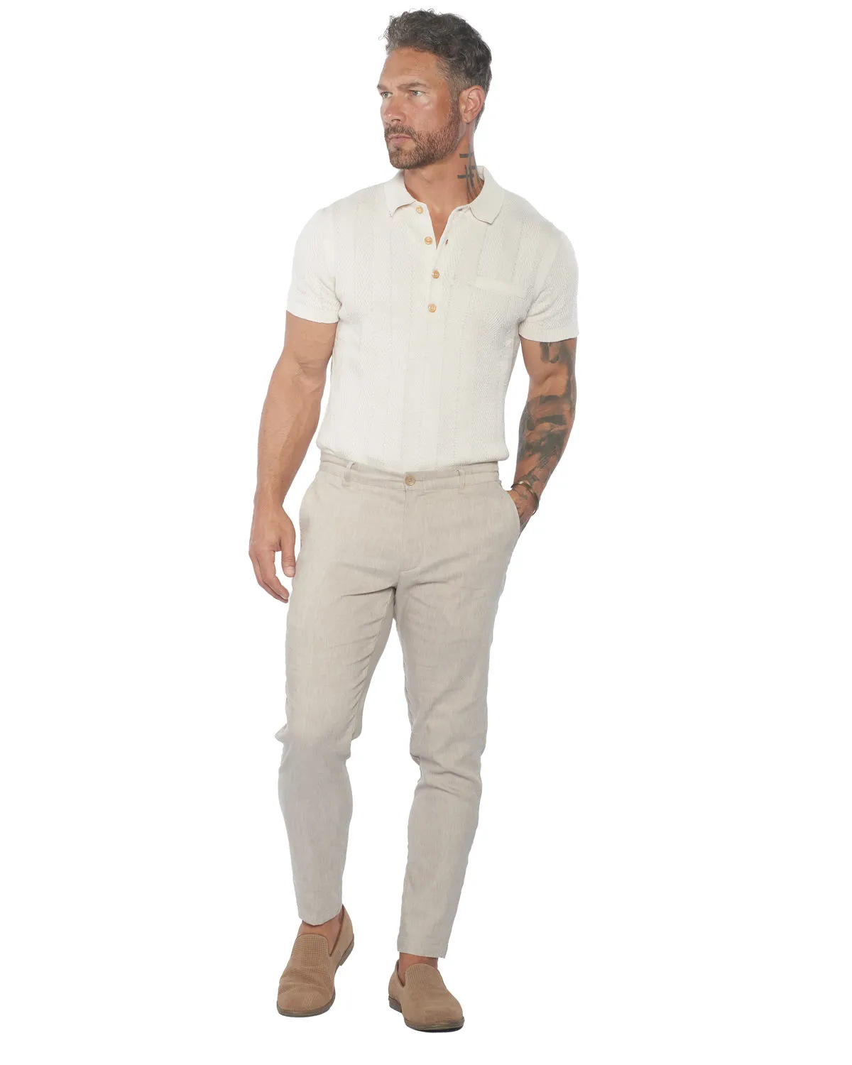 Havana Comfort Linen Slim Pants