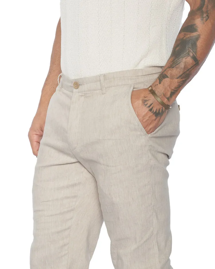 Havana Comfort Linen Slim Pants