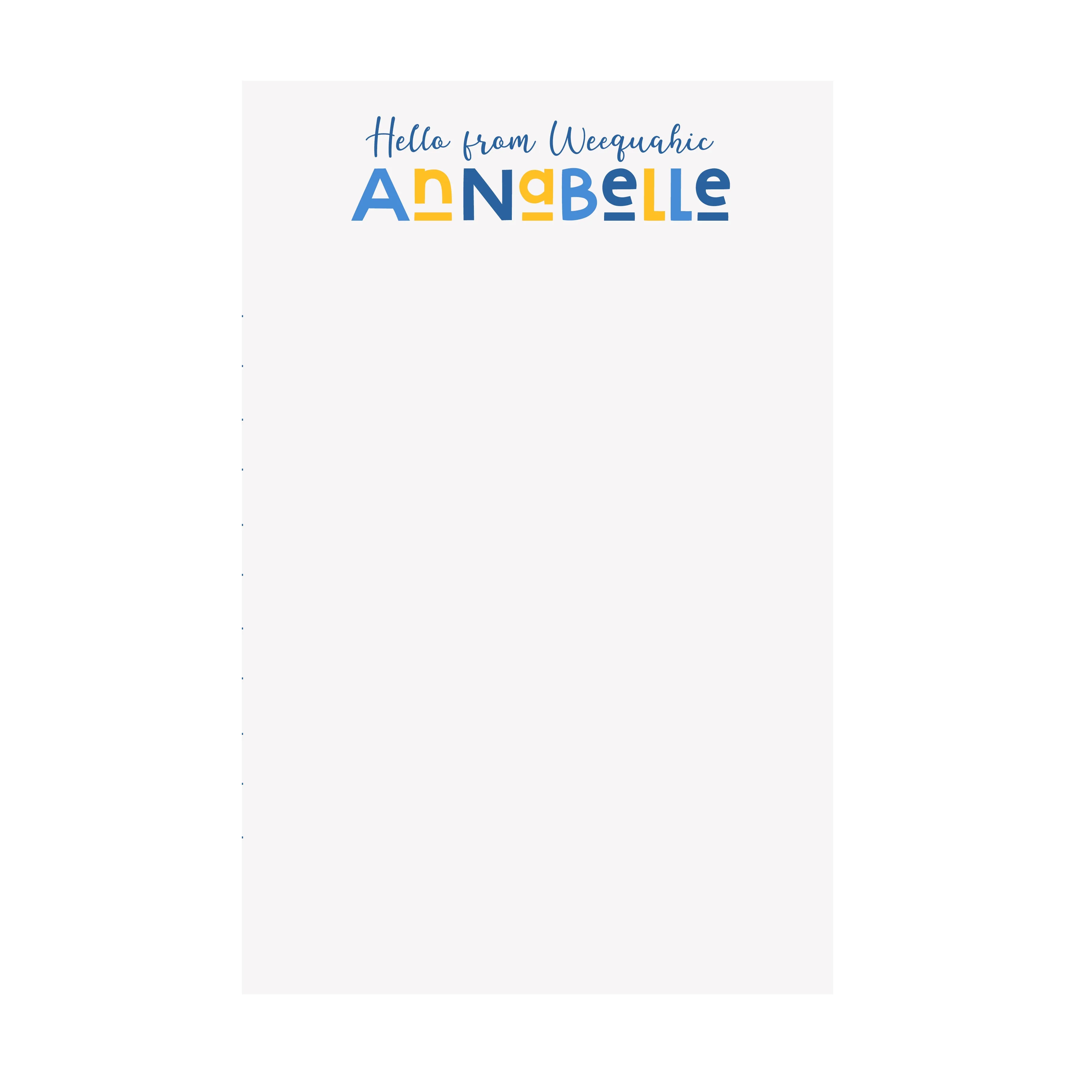 Hello from your Camp Paper- Assorted Styles & Colors