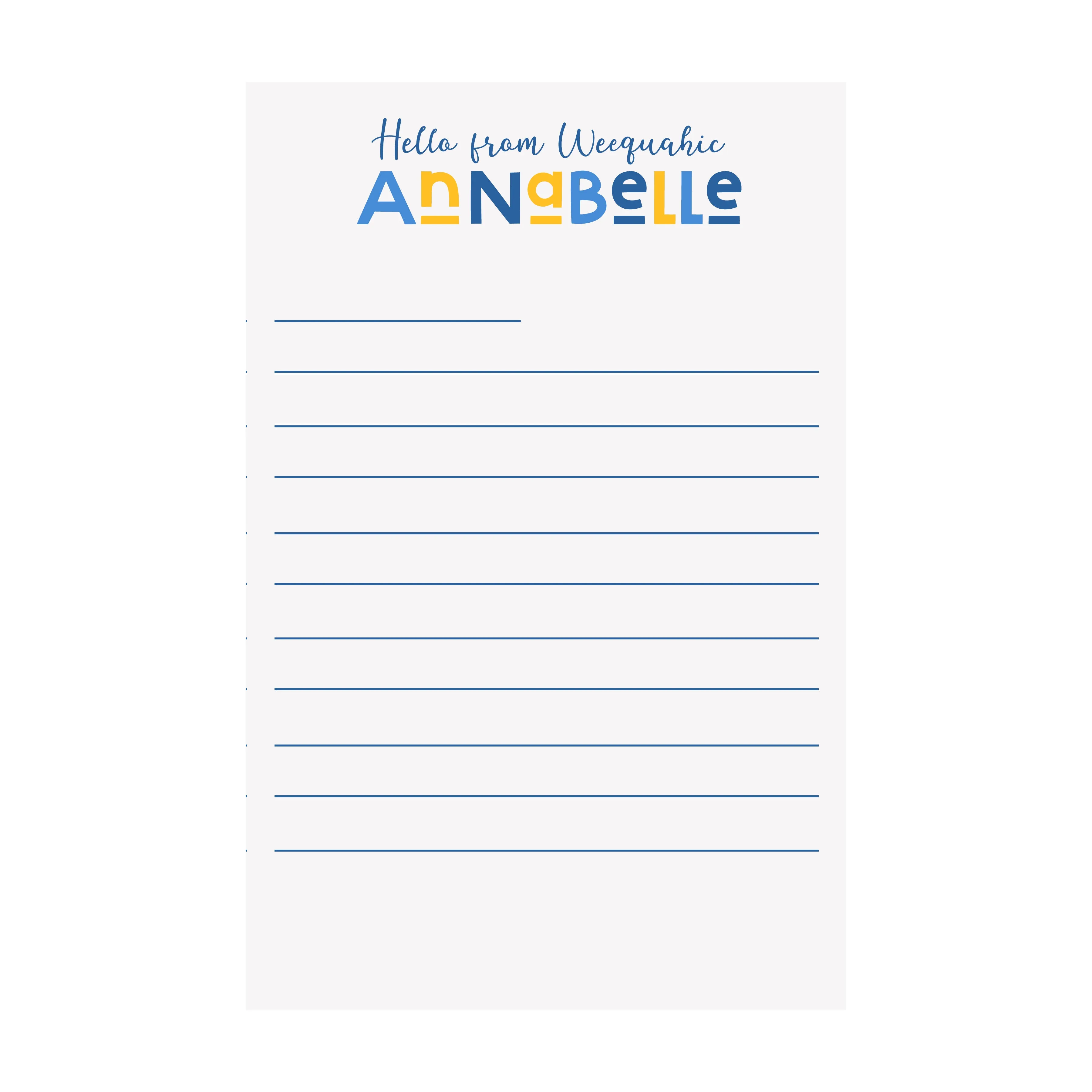 Hello from your Camp Paper- Assorted Styles & Colors