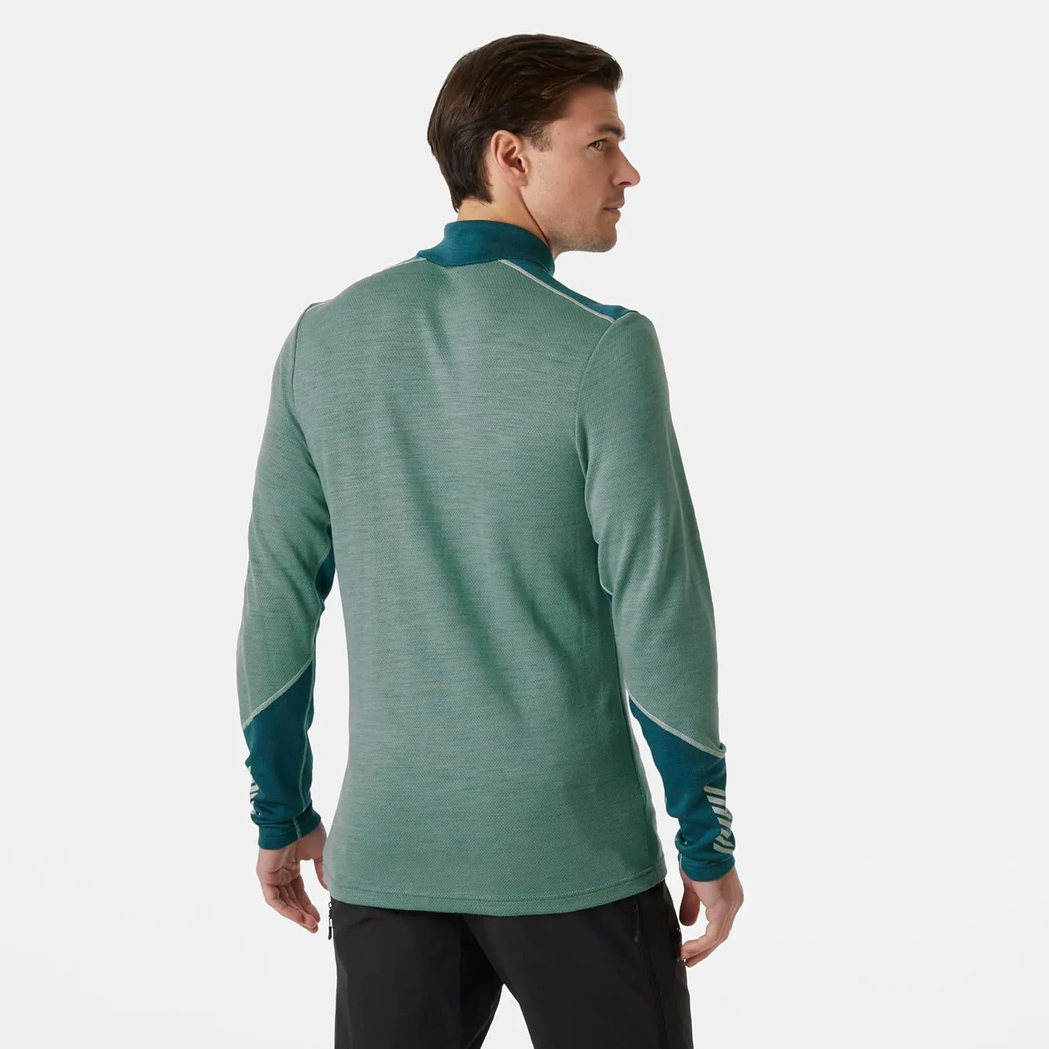 Helly-Hansen LIFA Merino Midweight Half-Zip Base Layer for Men - Performance Wicking Interior