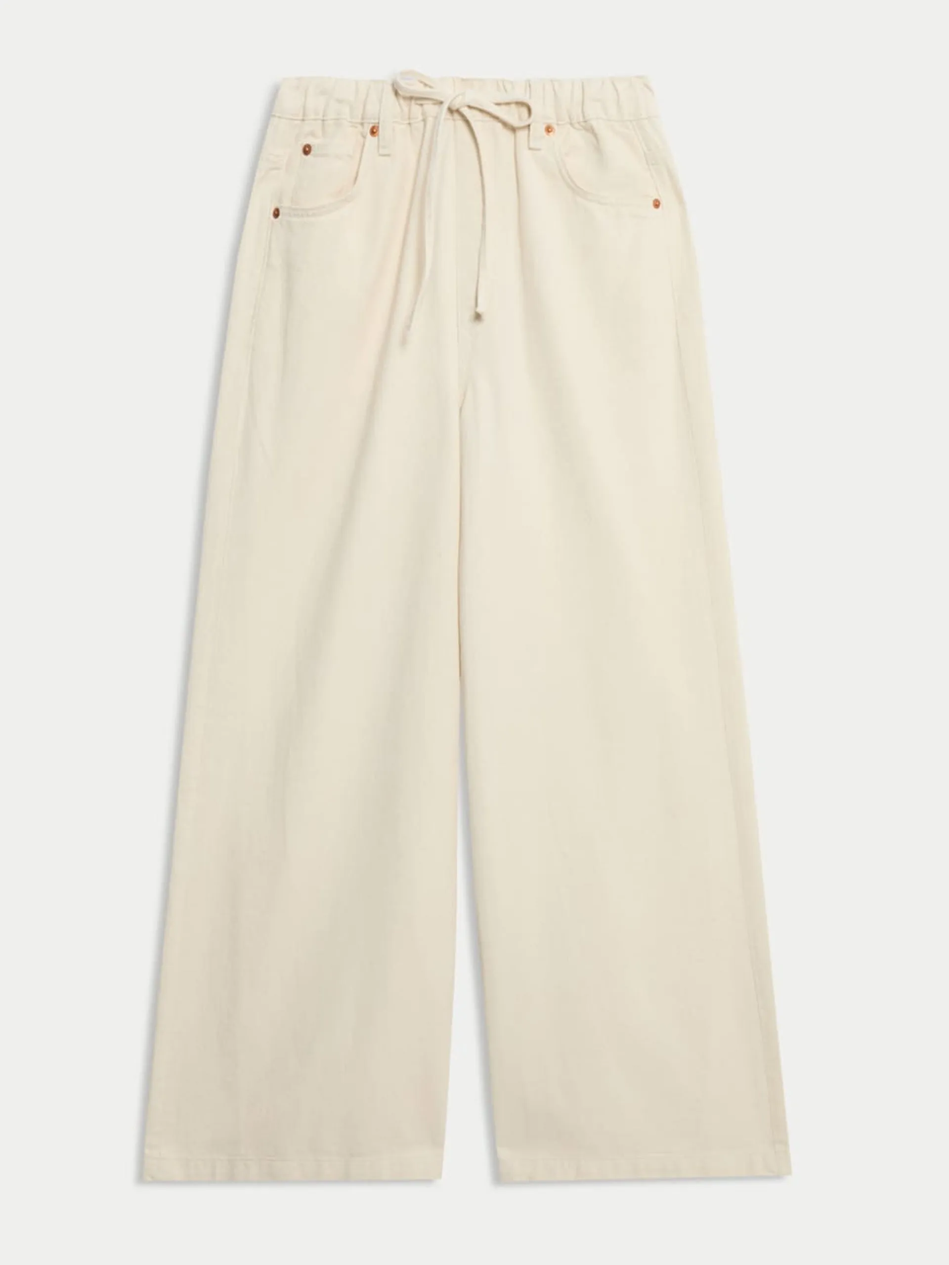High waisted wide leg jeans