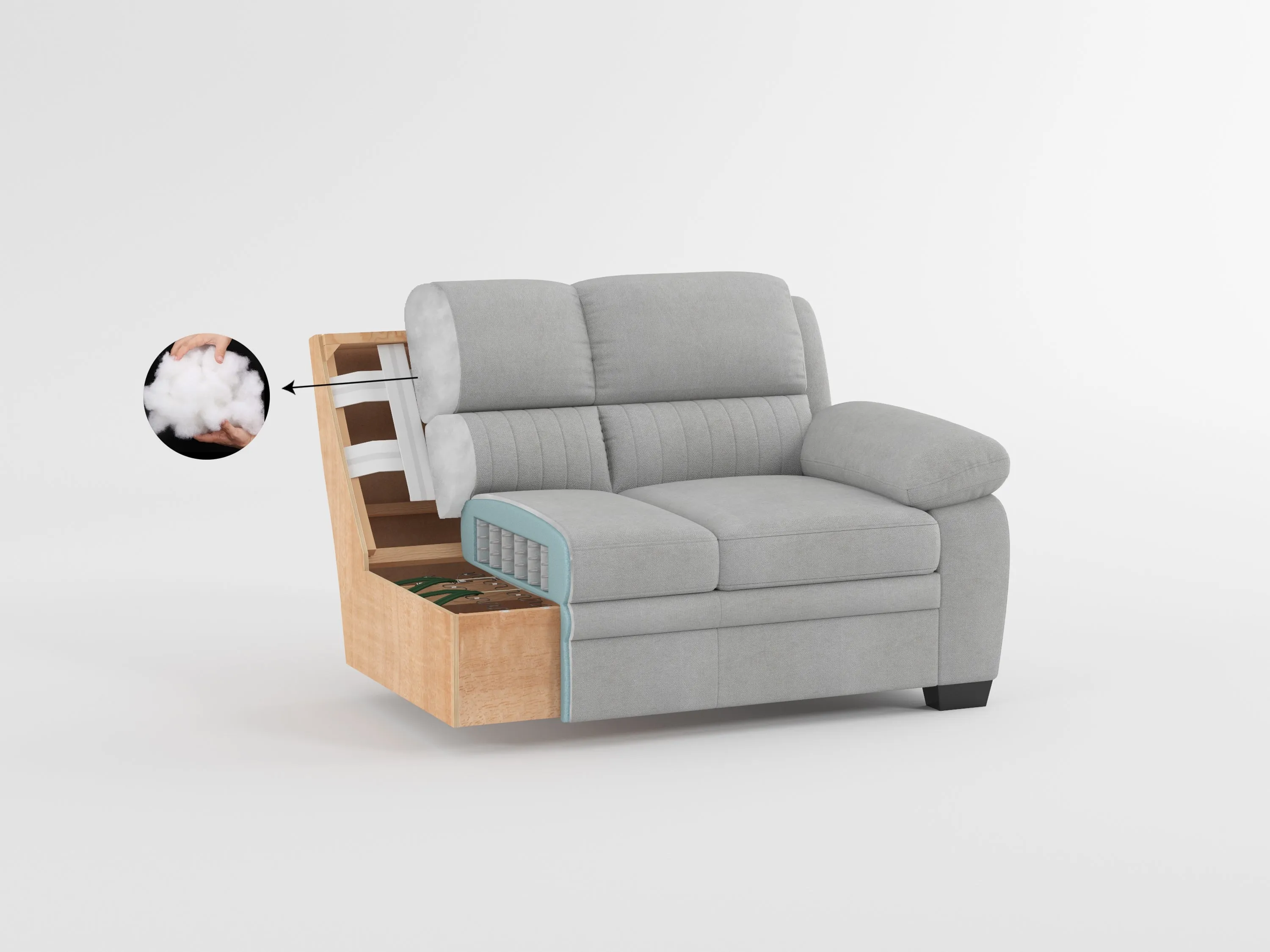 Holleman Dark Grey Living Room Collection