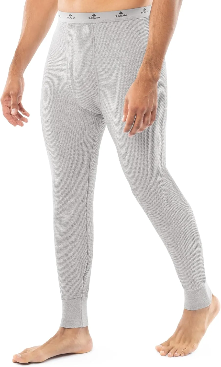 Indera Men's Heavyweight Cotton Waffle Long Johns Thermal Underwear Bottom
