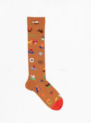 Knee High Socks Sowing Caramel