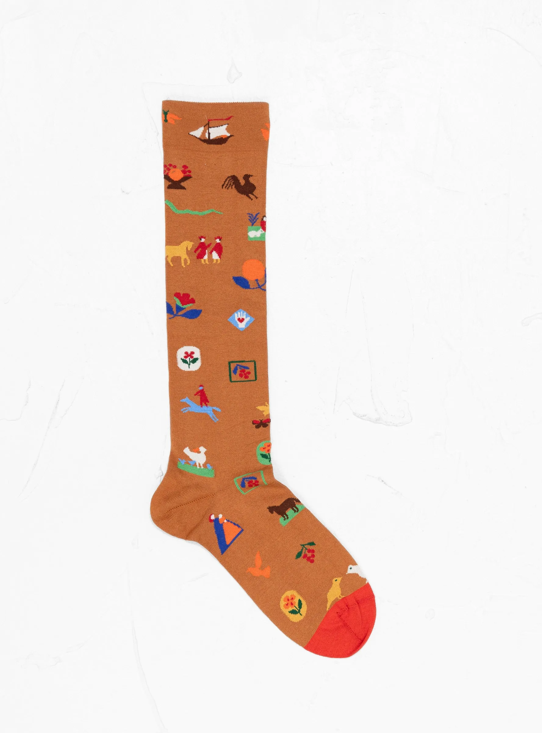 Knee High Socks Sowing Caramel