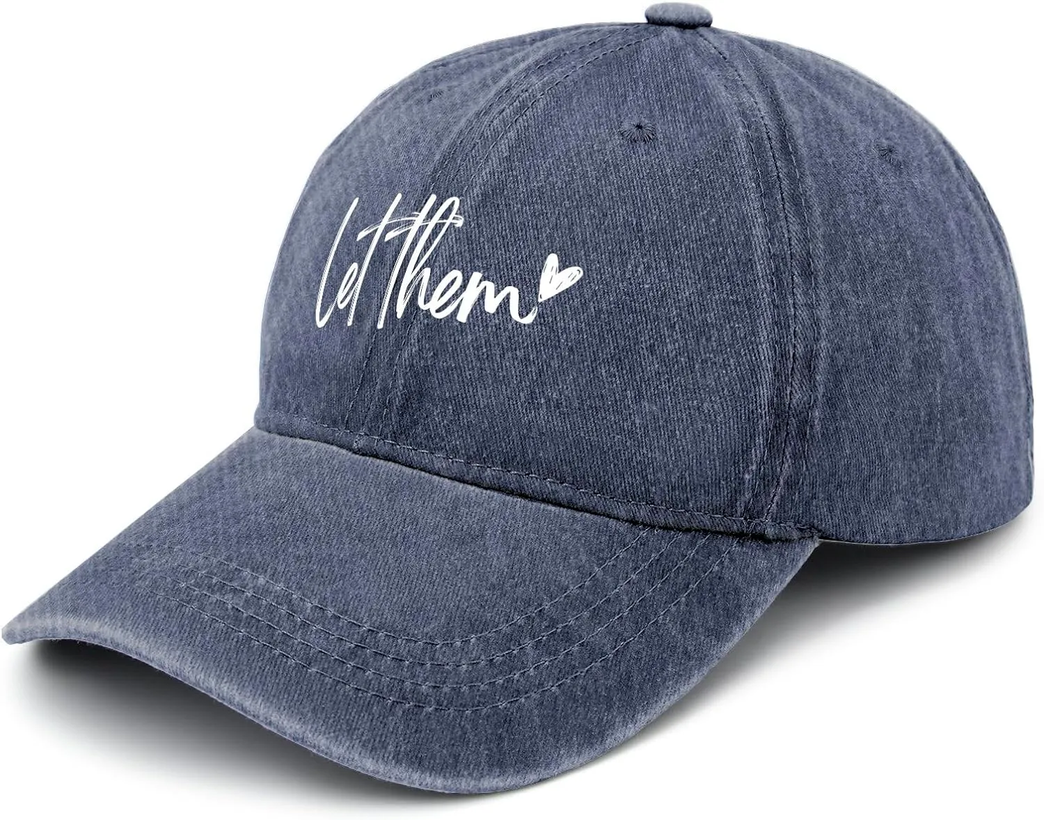 Let Them Funny Hat for Men Classic Washed Distressed Baseball Caps