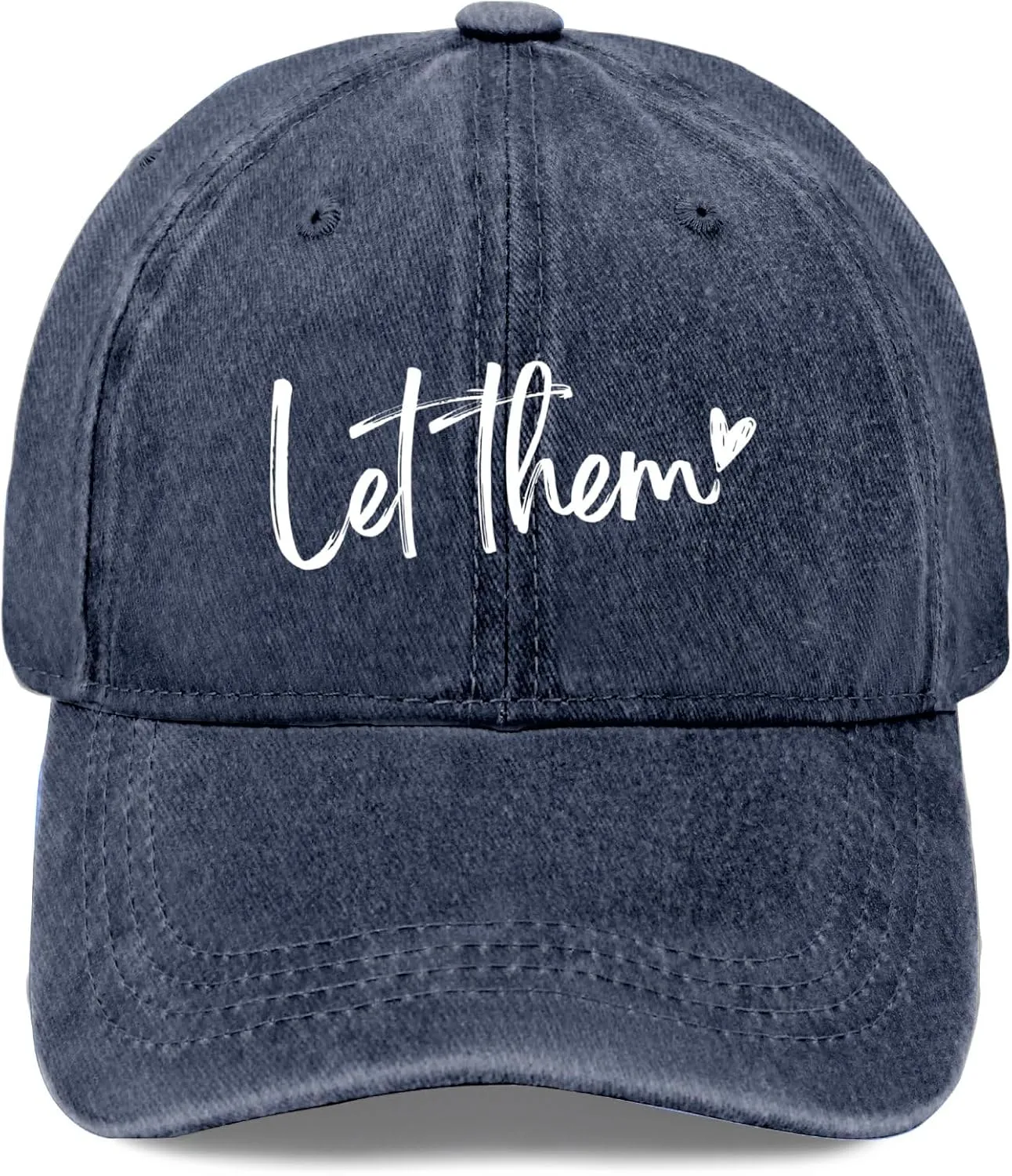 Let Them Funny Hat for Men Classic Washed Distressed Baseball Caps