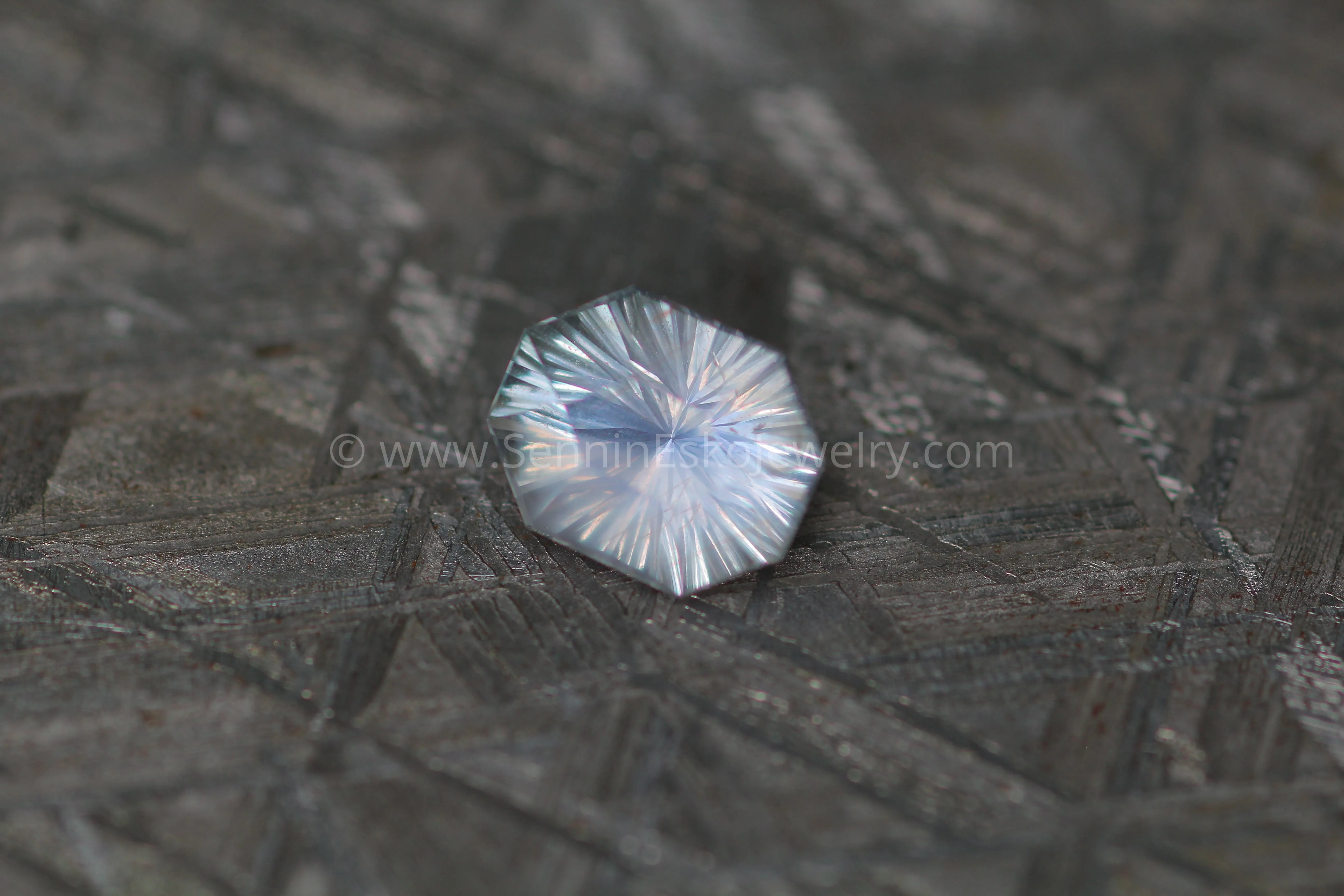 Lilac Gray Umba Sapphire 2.2 carat Octagon -  Fantasy Cut, 8.4x6.6mm