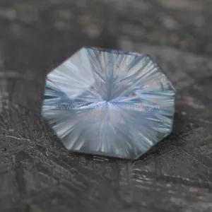 Lilac Gray Umba Sapphire 2.2 carat Octagon -  Fantasy Cut, 8.4x6.6mm