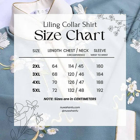 Liling Hudie 立领蝴蝶 Butterfly Standing Collar Plus Sized Ming Shirt