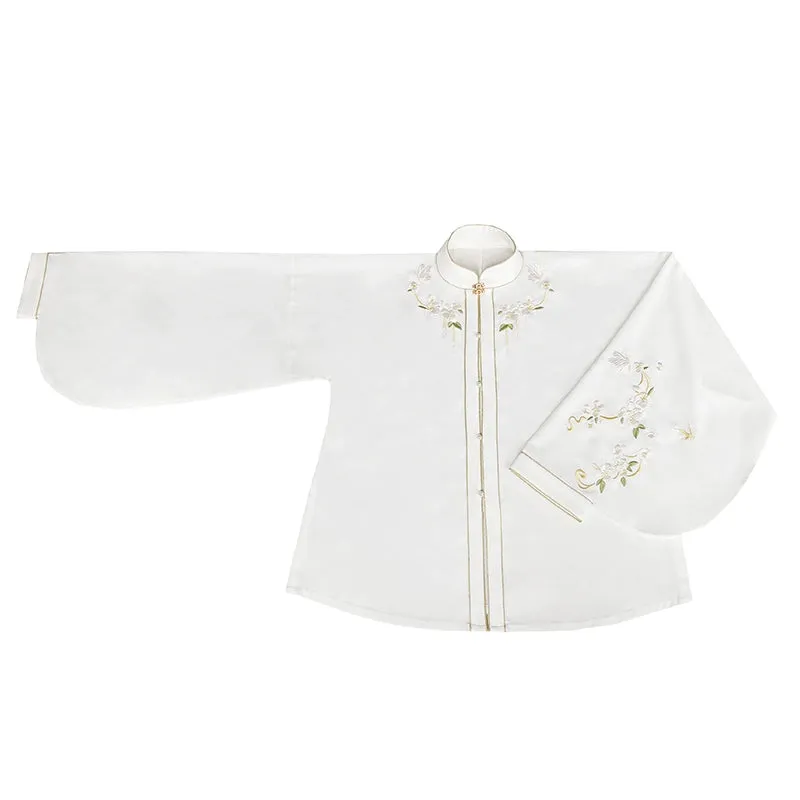 Liling Hudie 立领蝴蝶 Butterfly Standing Collar Plus Sized Ming Shirt