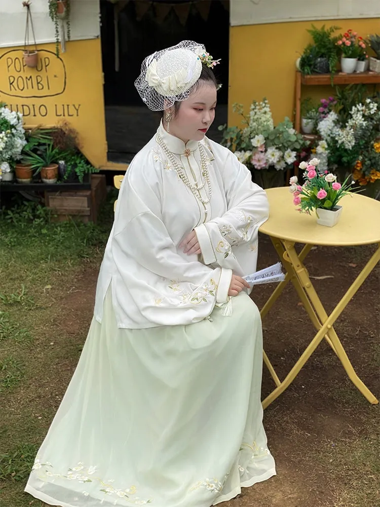 Liling Hudie 立领蝴蝶 Butterfly Standing Collar Plus Sized Ming Shirt