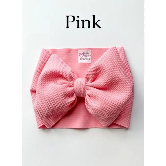 Little Lopers Bow: Pink (All Styles)