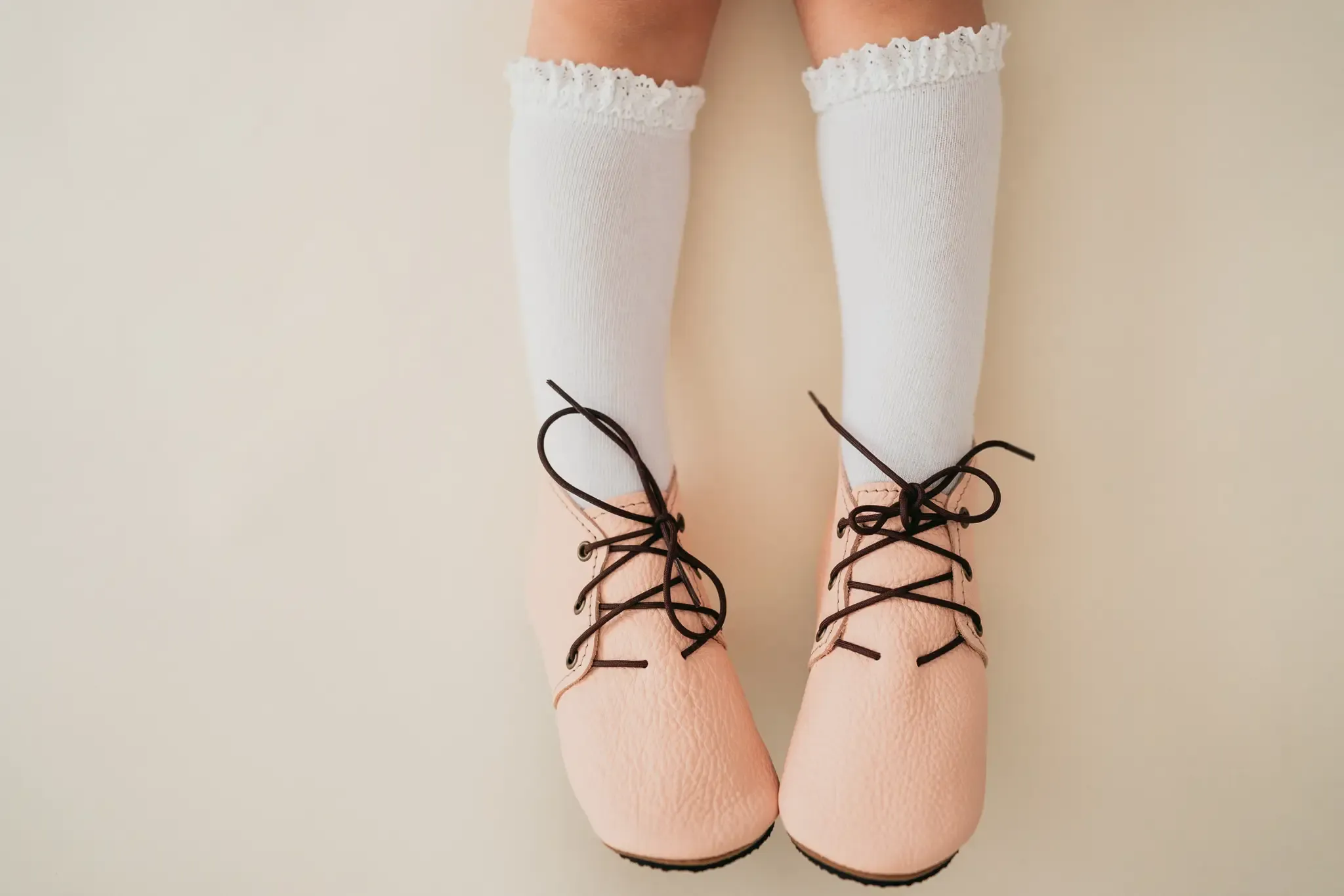 Little Stocking Co  | Knee High Lace Top Knit Socks 6 Pack ~ Basics & Neutrals
