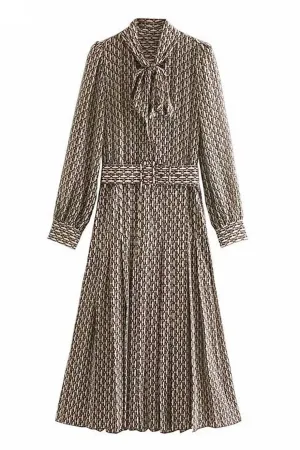 Lorna Brown Printed Dress
