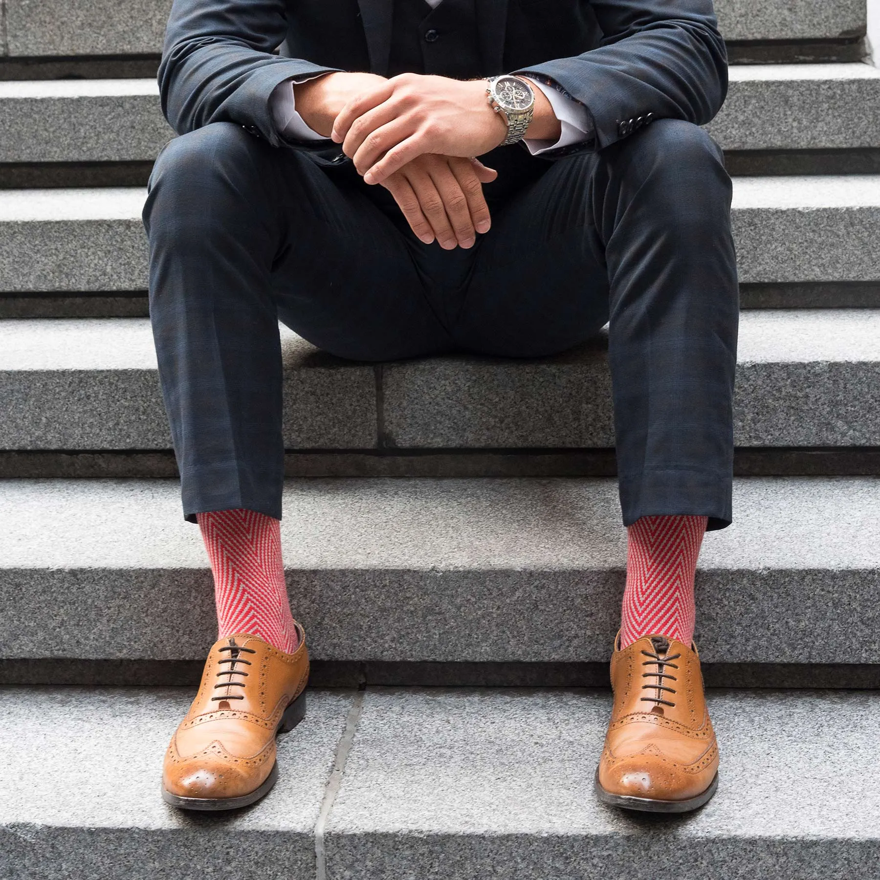 Lux Taylor Men's Socks - Red