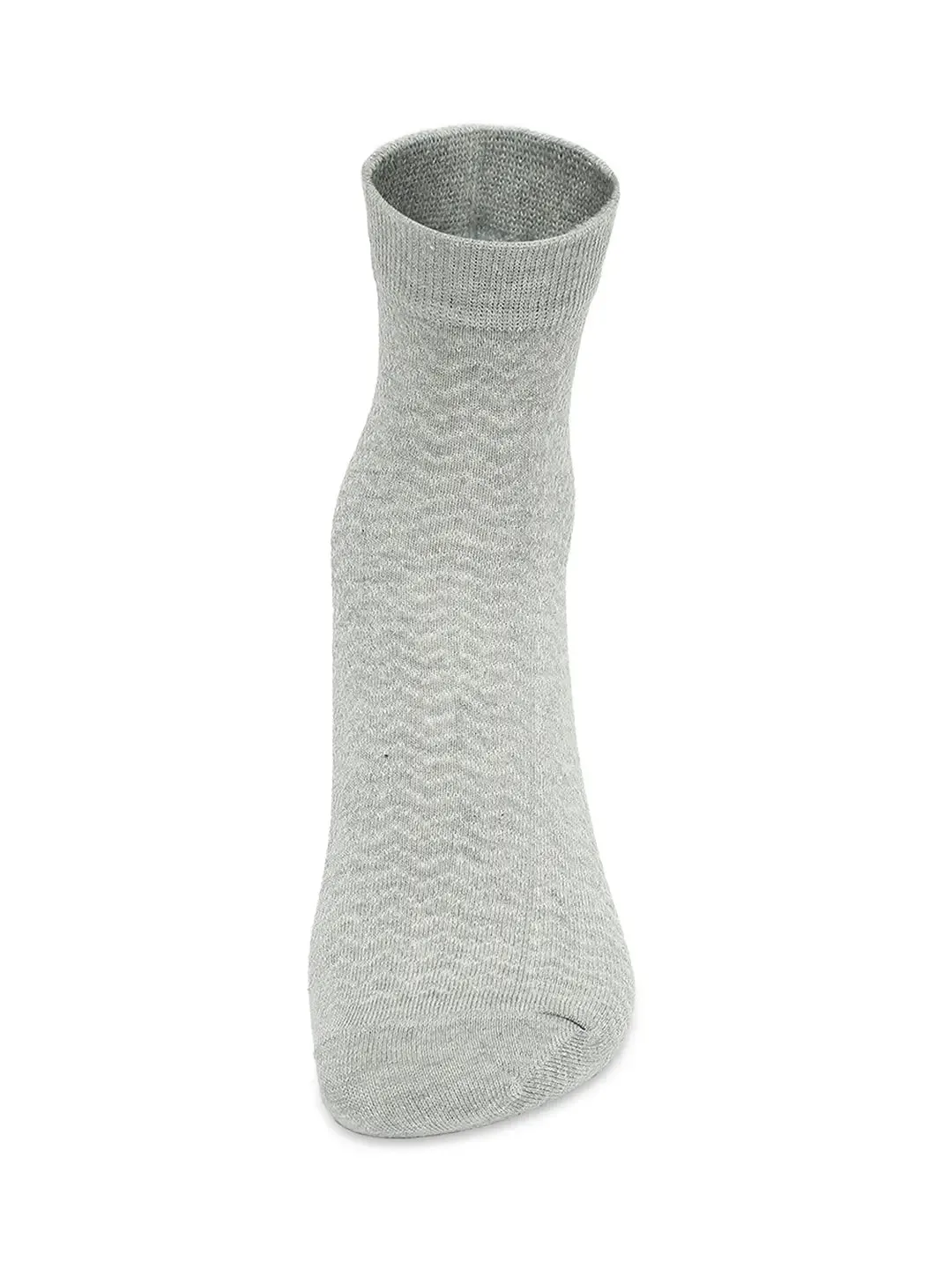 Men Premium Black & Grey Melange Ankle Length Socks - Pack Of 2- Underjeans By Spykar
