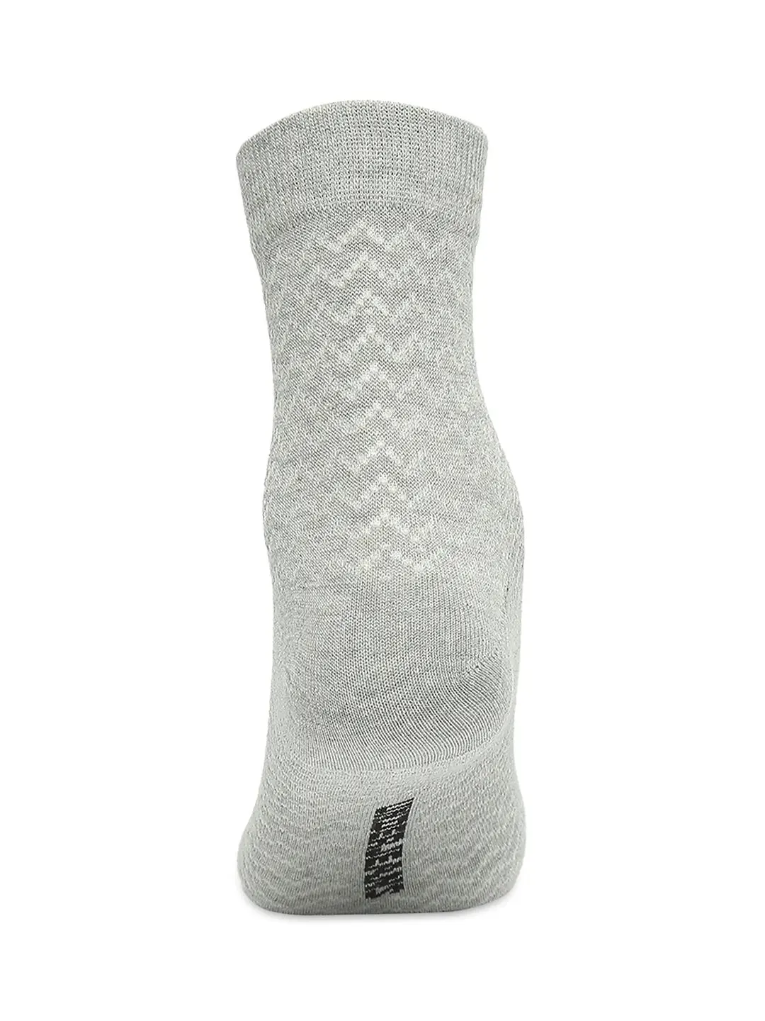 Men Premium Black & Grey Melange Ankle Length Socks - Pack Of 2- Underjeans By Spykar
