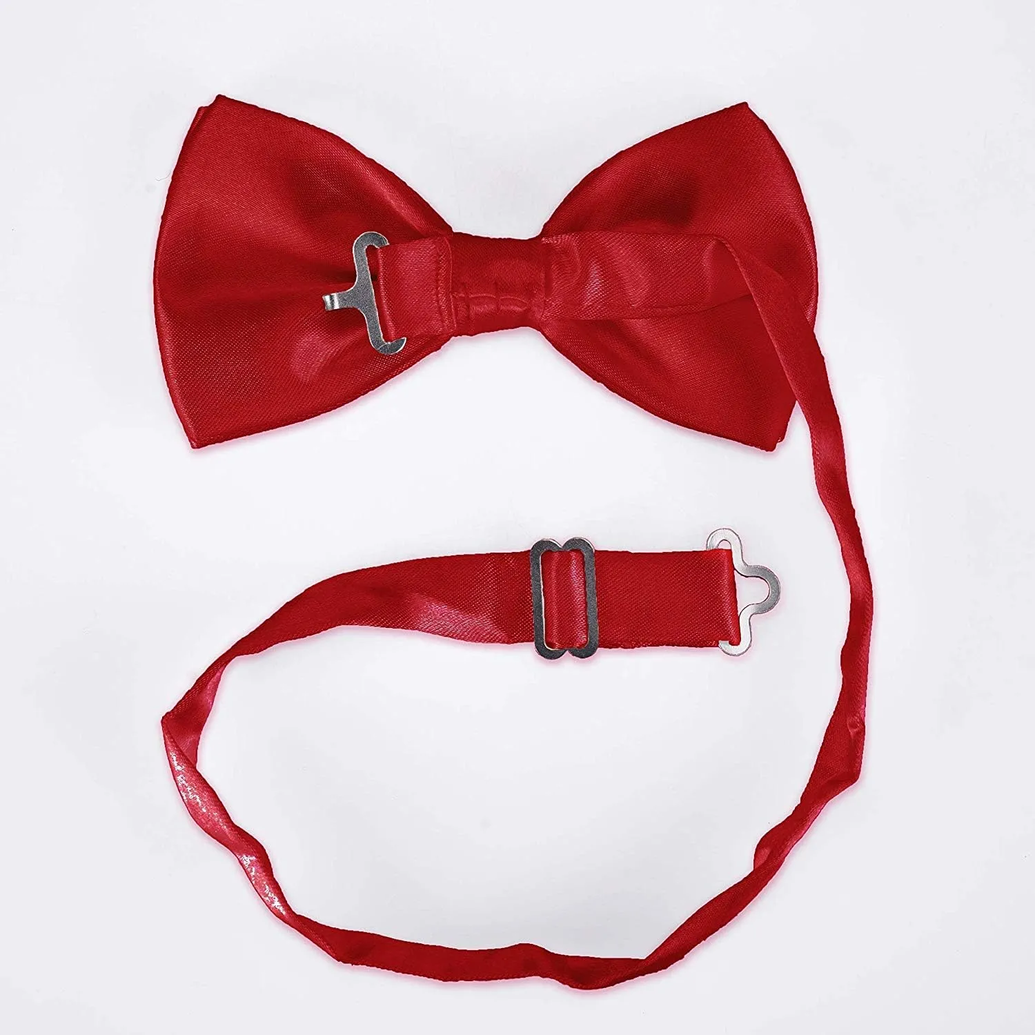 Men's Bowties Formal Satin Solid - 6/12 Pack Bow Ties Pre-tied Adjustable Ties for Men Many Colors Option in bulk