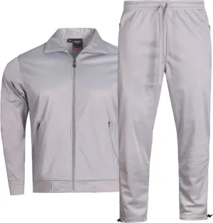 MEN'S CLASSIC OPEN BOTTOM SOLID ACTIVEWEAR JOGGING SPORTSWEAR TRACKSUIT S - 5X