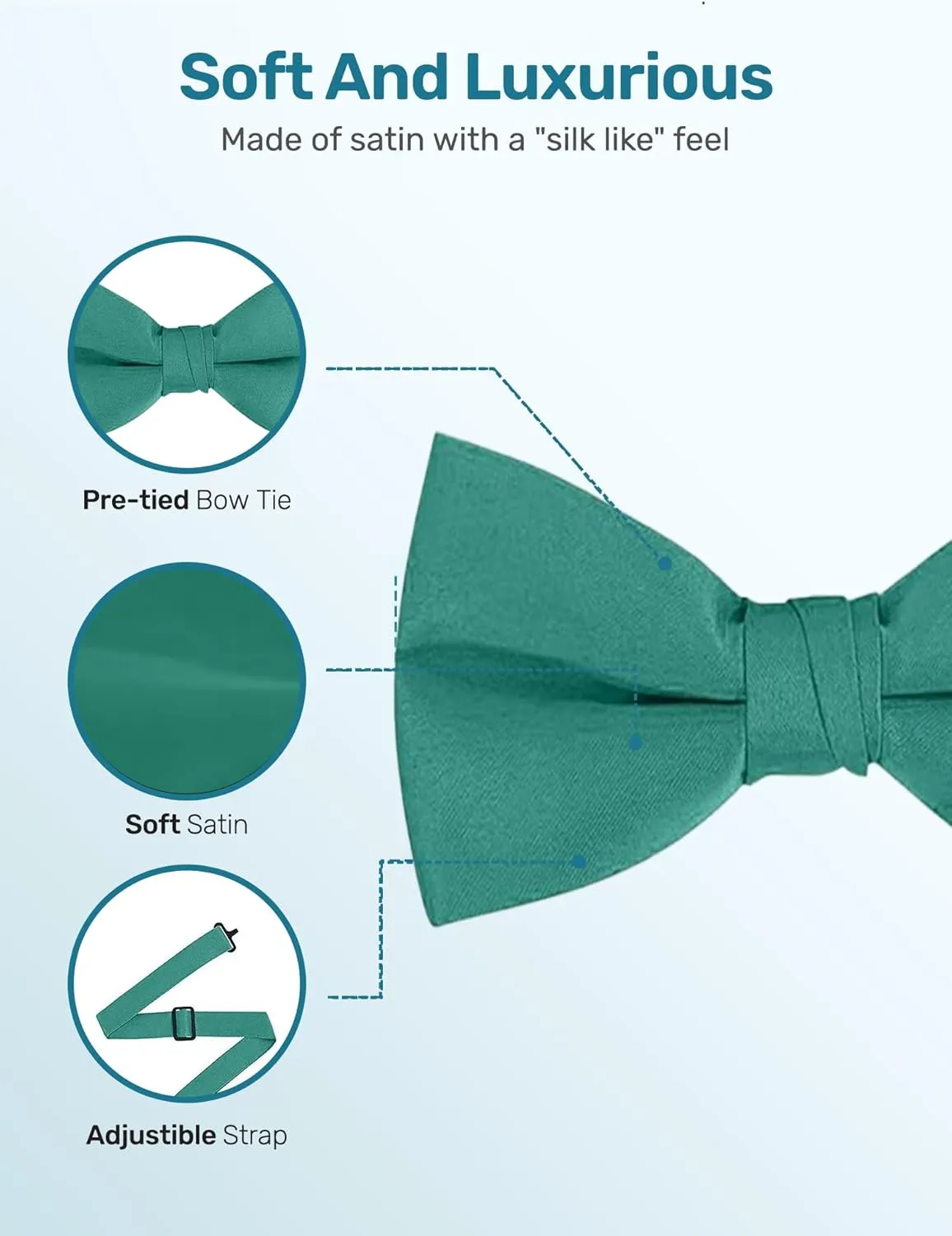 Men's Classic Pre-Tied Formal Tuxedo Bow Tie - S.H Churchill