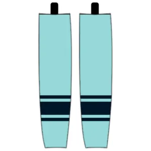 Modelline 2023 Seattle Kraken Reverse Retro Ice Blue Sublimated Mesh Ice Hockey Socks