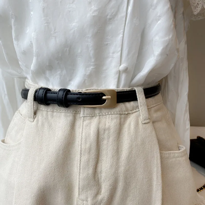 New All-Match Thin Belt Small Belt Women's All-Match Casual Decoration Jeans Strap Student
