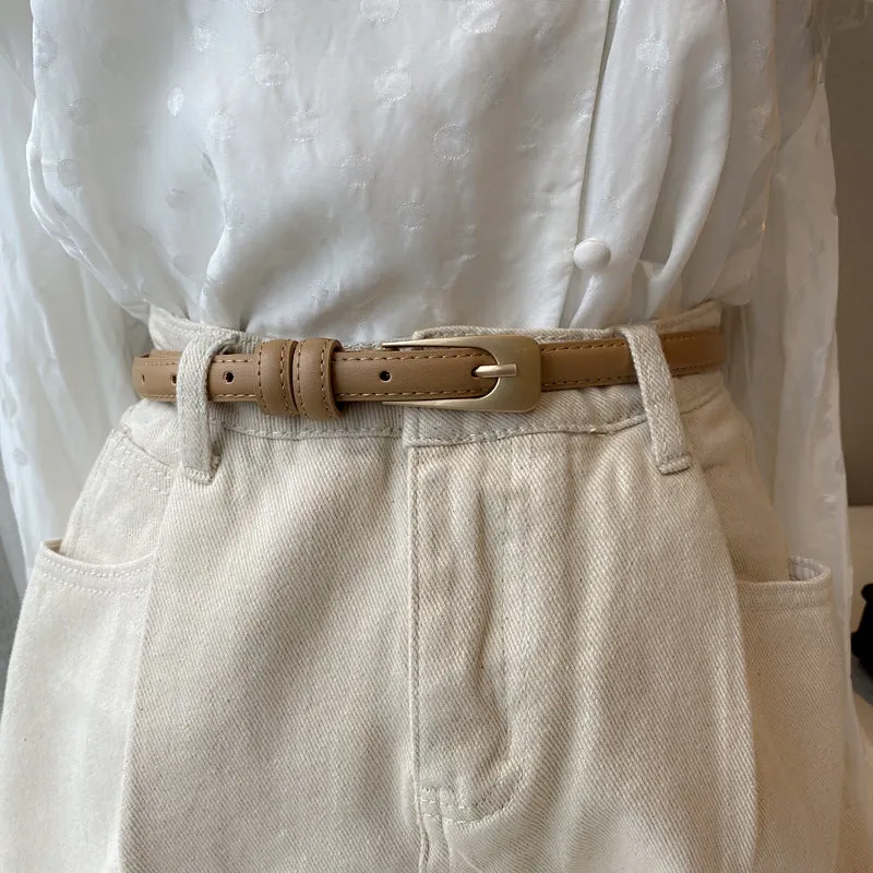 New All-Match Thin Belt Small Belt Women's All-Match Casual Decoration Jeans Strap Student