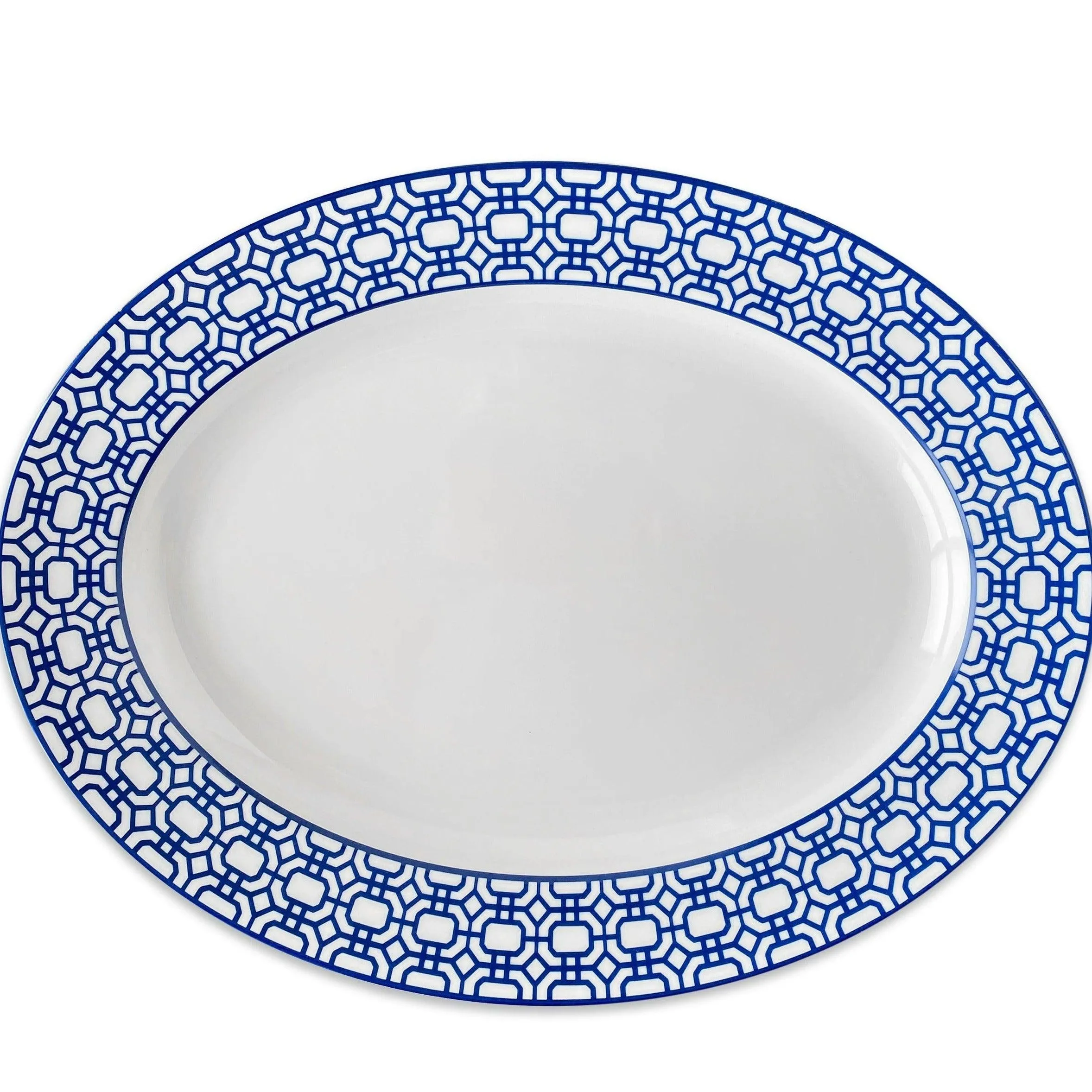 Newport Garden Gate Rimmed Oval Platter