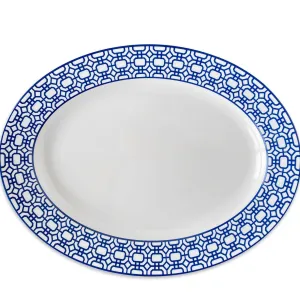 Newport Garden Gate Rimmed Oval Platter