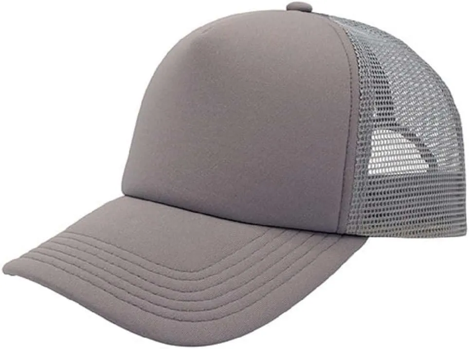 NYFASHION101 Blank Mesh Adjustable Snapback Cotton 6-Panel Trucker Hat Cap