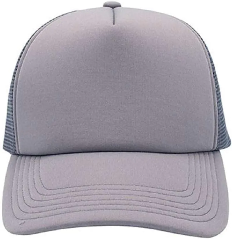 NYFASHION101 Blank Mesh Adjustable Snapback Cotton 6-Panel Trucker Hat Cap