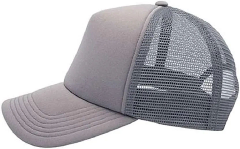 NYFASHION101 Blank Mesh Adjustable Snapback Cotton 6-Panel Trucker Hat Cap