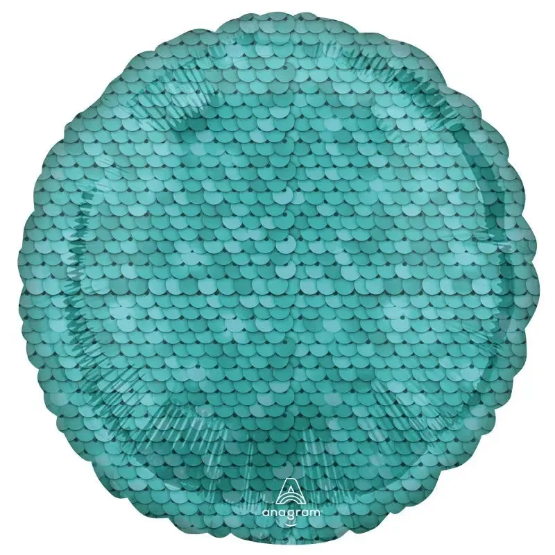 Ocean Blue Sequins Foil Balloon