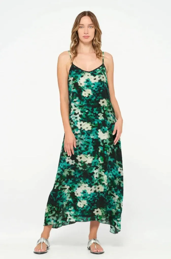 One Season Antoinette Long Dress in Seagrass Bay