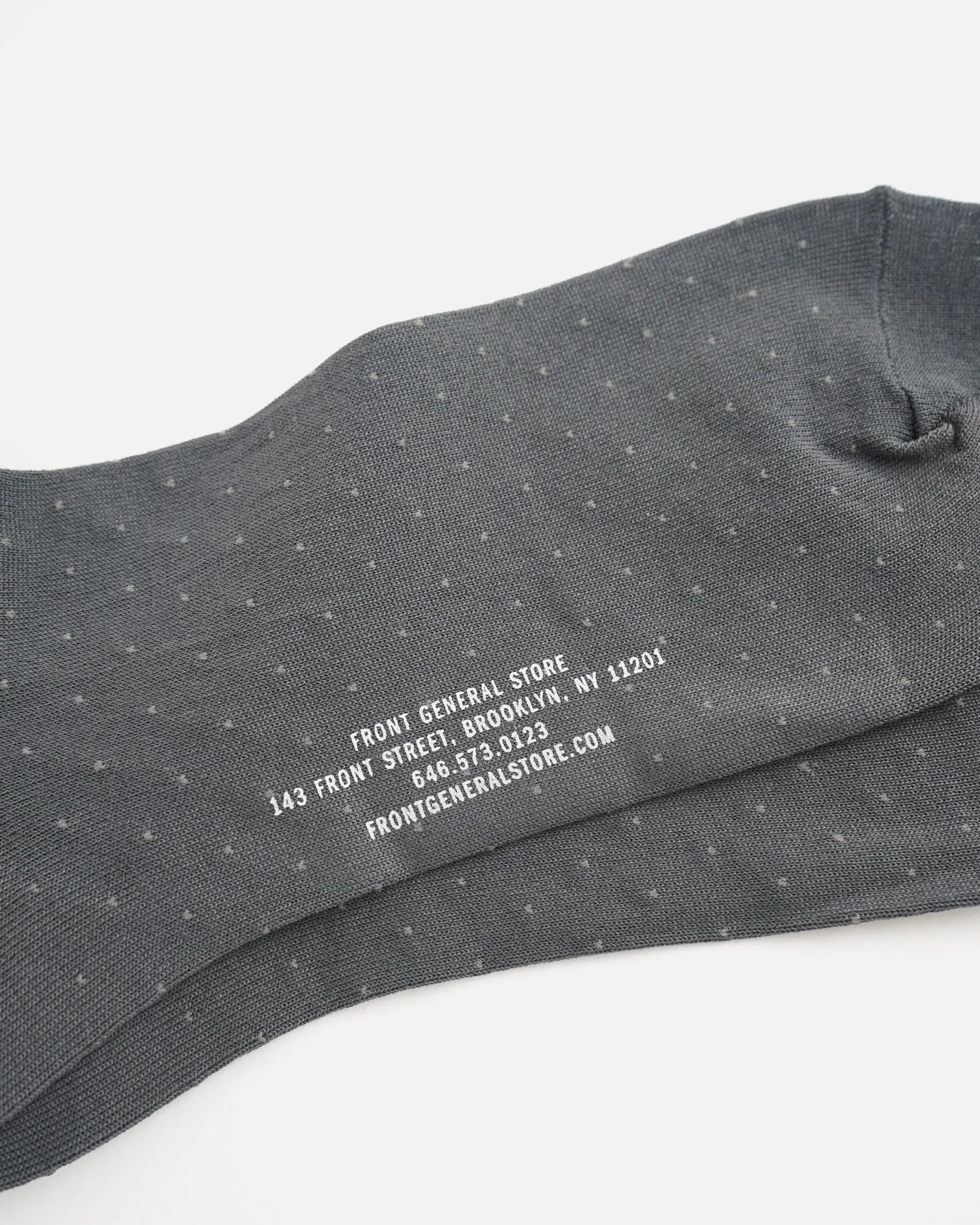 Polka Dot Dress Socks / Gray