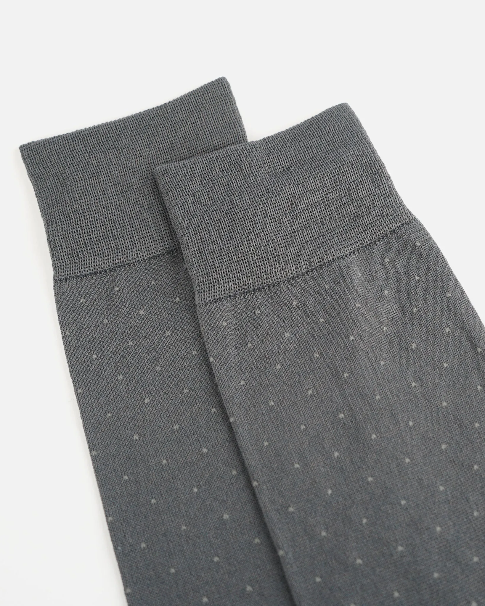 Polka Dot Dress Socks / Gray