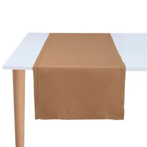 Portofino Geo Brown Table Runner by Le Jacquard Français