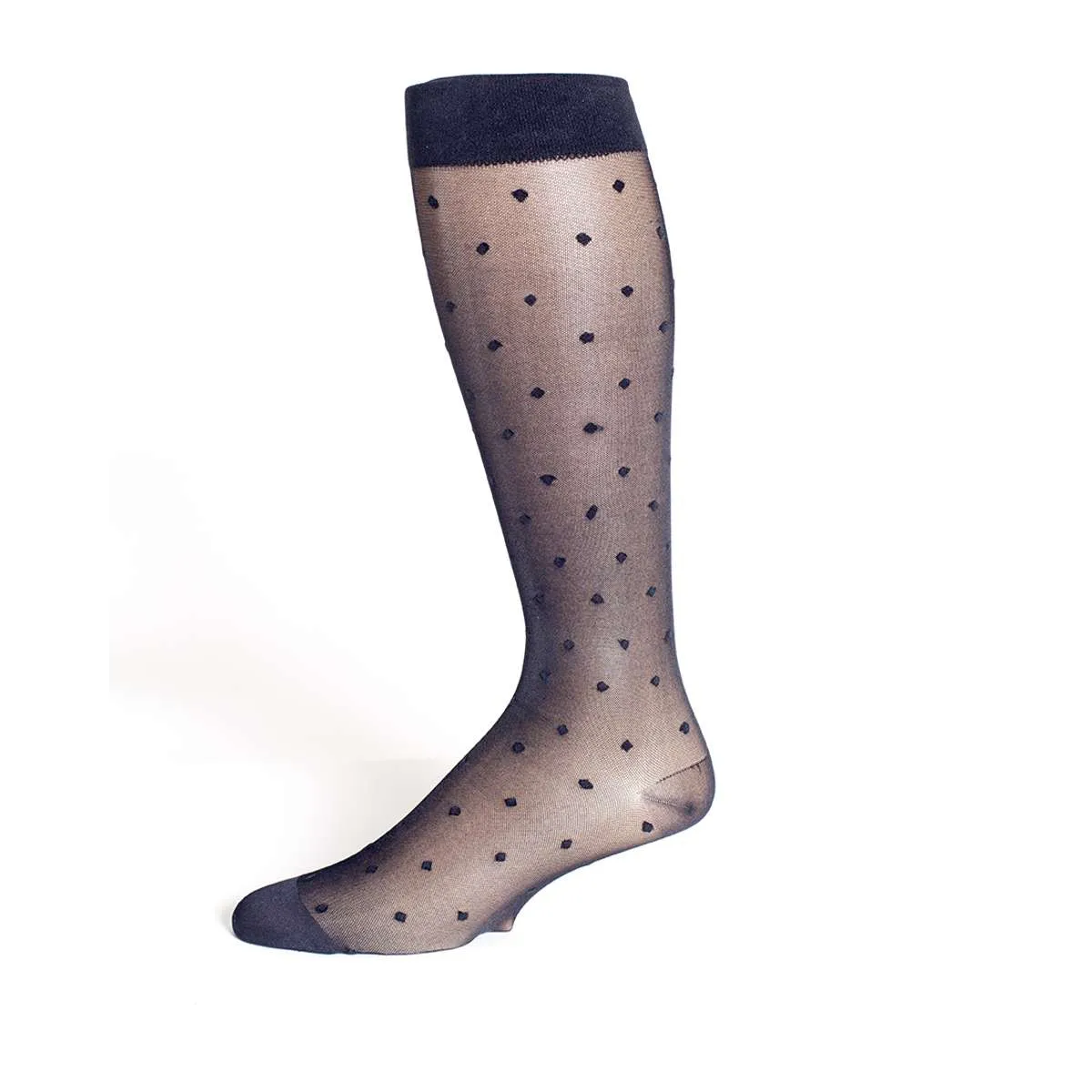 Rejuva Sheer Dot 20-30 mmHg Knee High Compression Socks