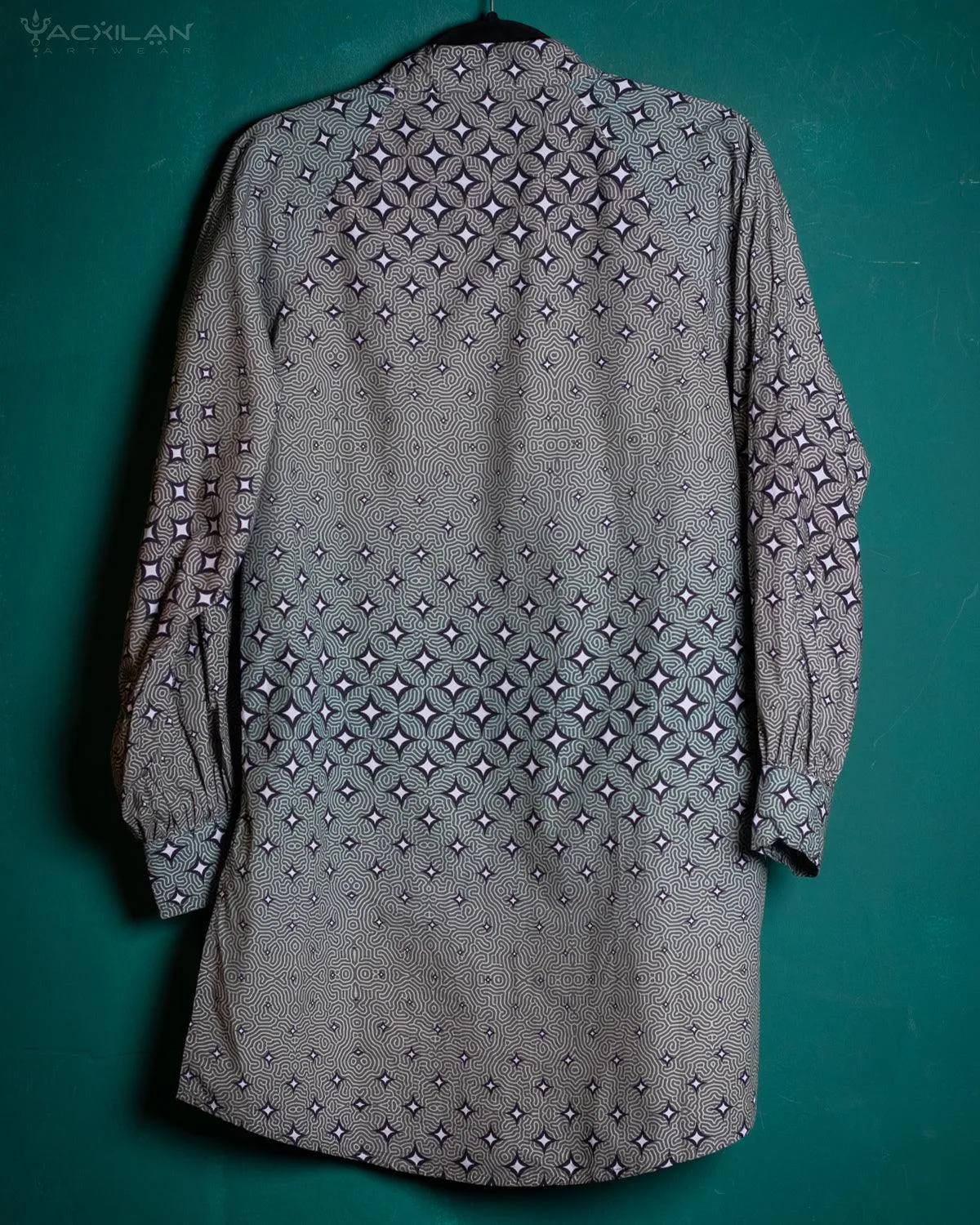 Shirt Woman Longsleeve Piratechic / Cotton Popeline - STARLIGHT