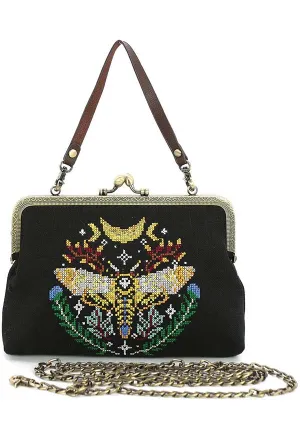 Skull Head Moth Vintage | KISSLOCK BAG