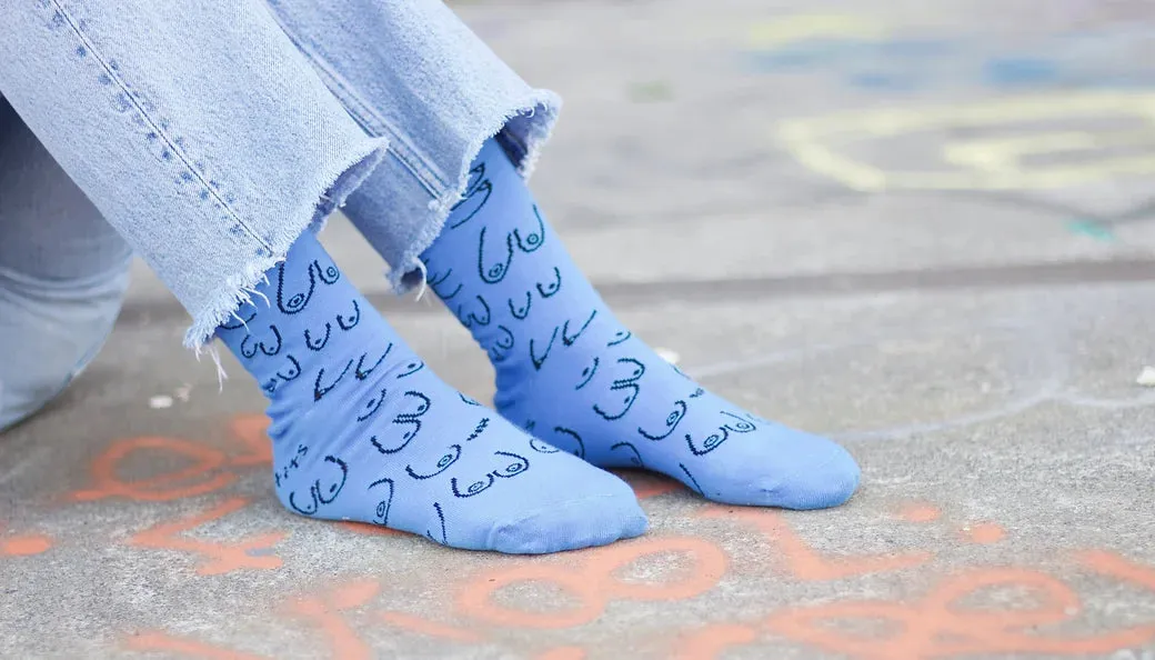 Socks - Tits Blue